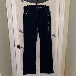 GAP Women's Dark Blue Wide Leg Jeans